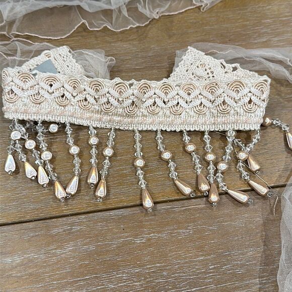 Free People x Curried Myrrh Mavis Soft Beaded Headband - Rare - Picture 2 of 12